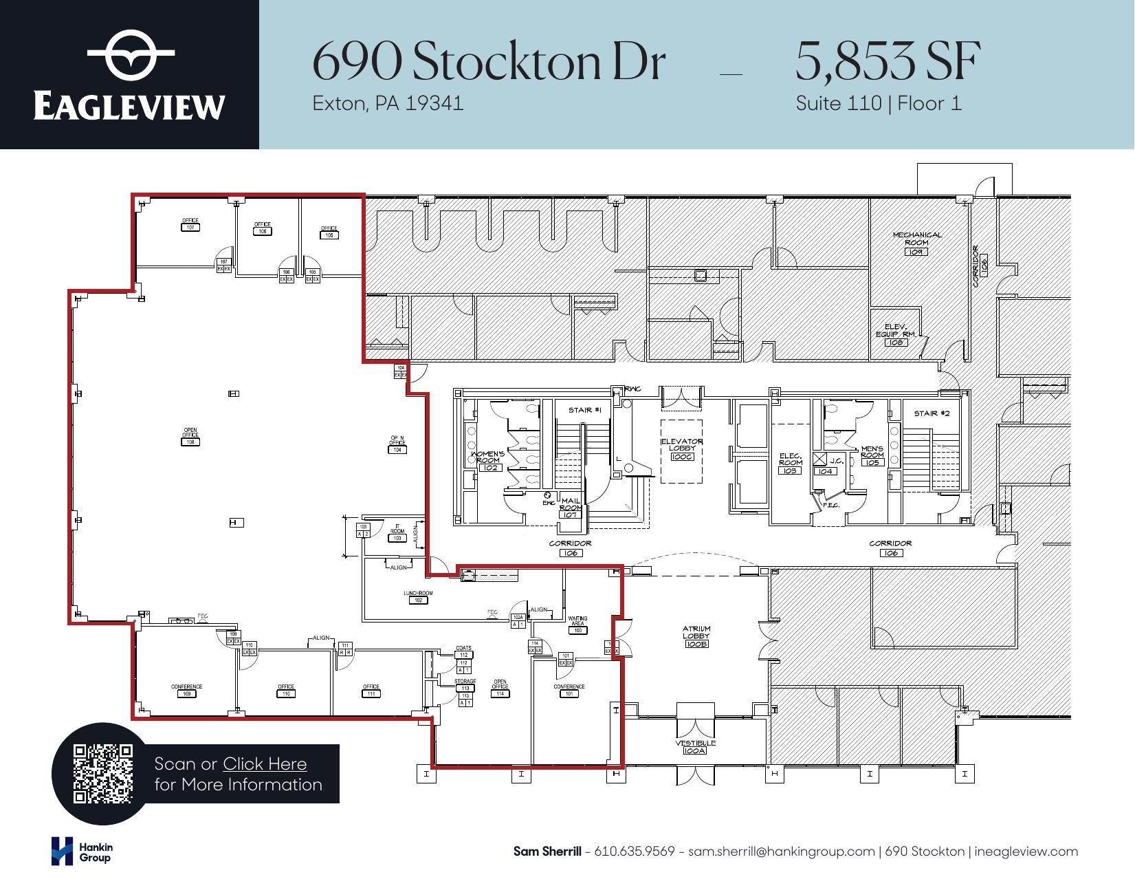 690 Stockton Dr, Exton, PA à louer Plan d’étage– Image 1 sur 1