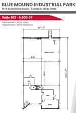 808 S Blue Mound Rd, Fort Worth, TX à louer Plan d’étage– Image 1 sur 1