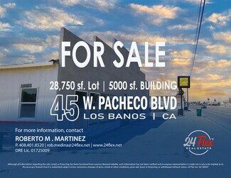 Plus de détails pour 45 W Pacheco Blvd, Los Banos, CA - Industriel/Logistique à vendre