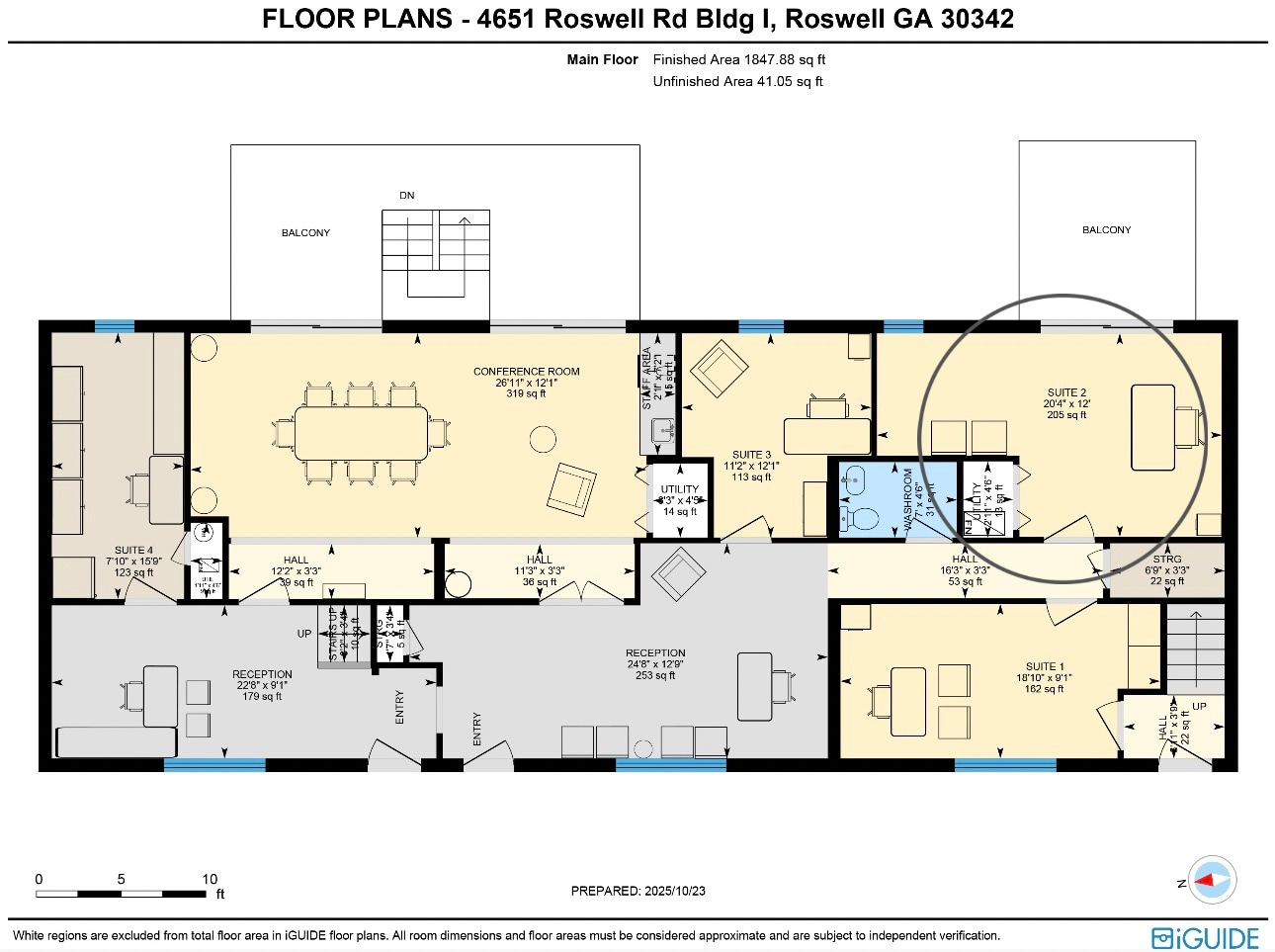 4651 Roswell Rd NE, Atlanta, GA à louer Plan d’étage– Image 1 sur 6