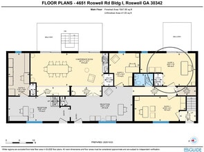 4651 Roswell Rd NE, Atlanta, GA à louer Plan d’étage– Image 1 sur 6