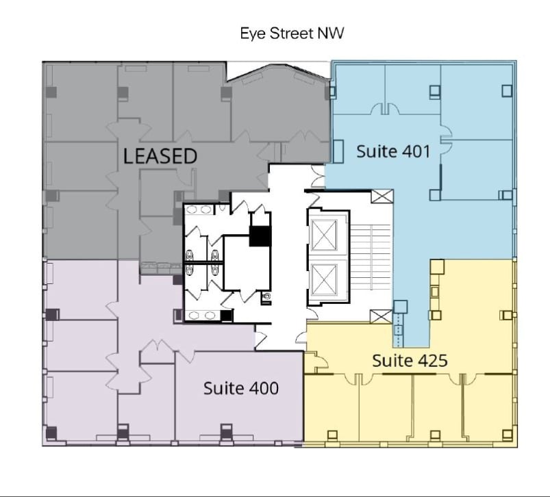 1444 I St NW, Washington, DC à louer Plan d’étage– Image 1 sur 1