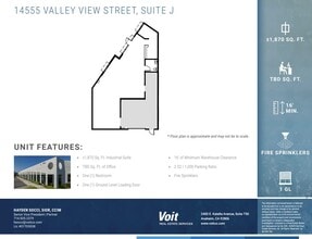 14515-14565 Valley View Ave, Santa Fe Springs, CA à louer Plan d’étage– Image 1 sur 1