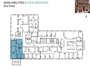 416 N Bedford Dr, Beverly Hills, CA à louer Plan d’étage– Image 1 sur 1