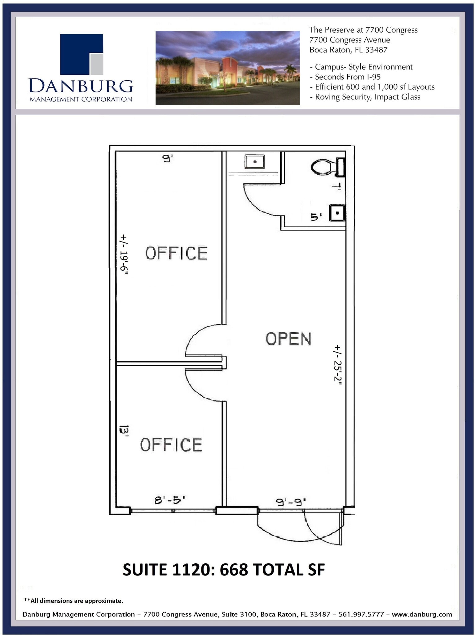 7700 Congress Ave, Boca Raton, FL à louer Plan d’étage– Image 1 sur 1