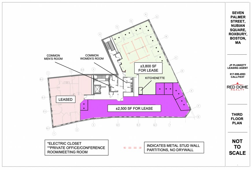 7 Palmer St, Boston, MA à louer - Plan d’étage – Image 3 sur 3