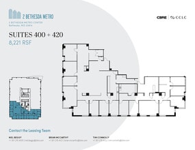2 Bethesda Metro Ctr, Bethesda, MD à louer Plan d’étage– Image 2 sur 3