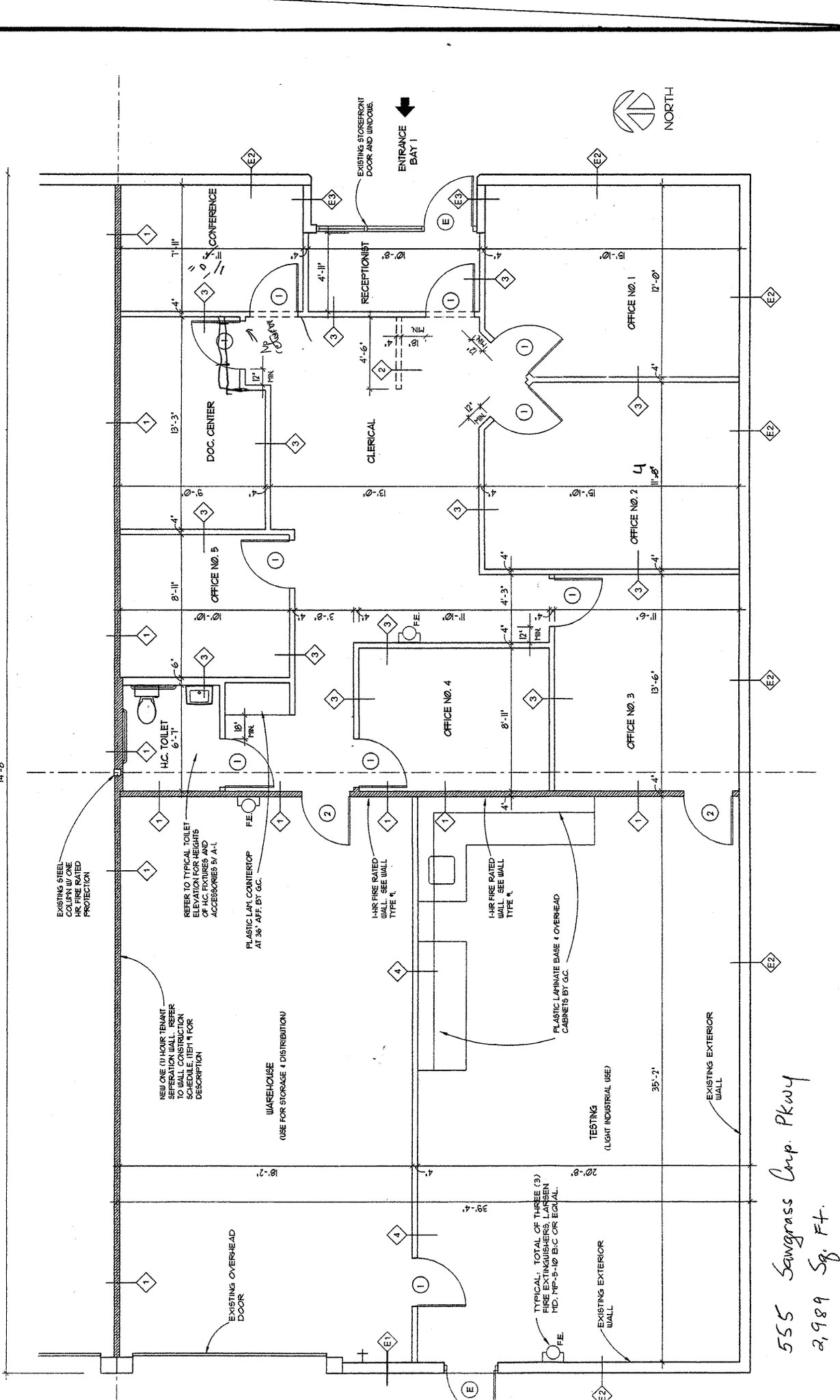 501 - 599 Sawgrass Corporate Parkway, Sunrise, FL à louer Plan d’étage– Image 1 sur 11