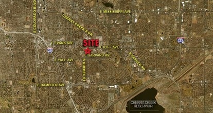 7505 E Harvard Ave, Denver, CO - Vue aérienne  vue de carte - Image1