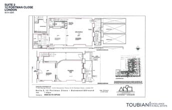 12 Portman Close, Londres à louer Plan d’étage– Image 1 sur 1