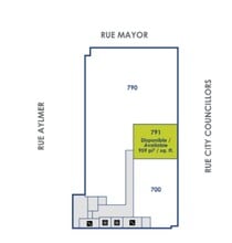 1450-1480 Rue City Councillors, Montréal, QC à louer Plan d’étage– Image 1 sur 1