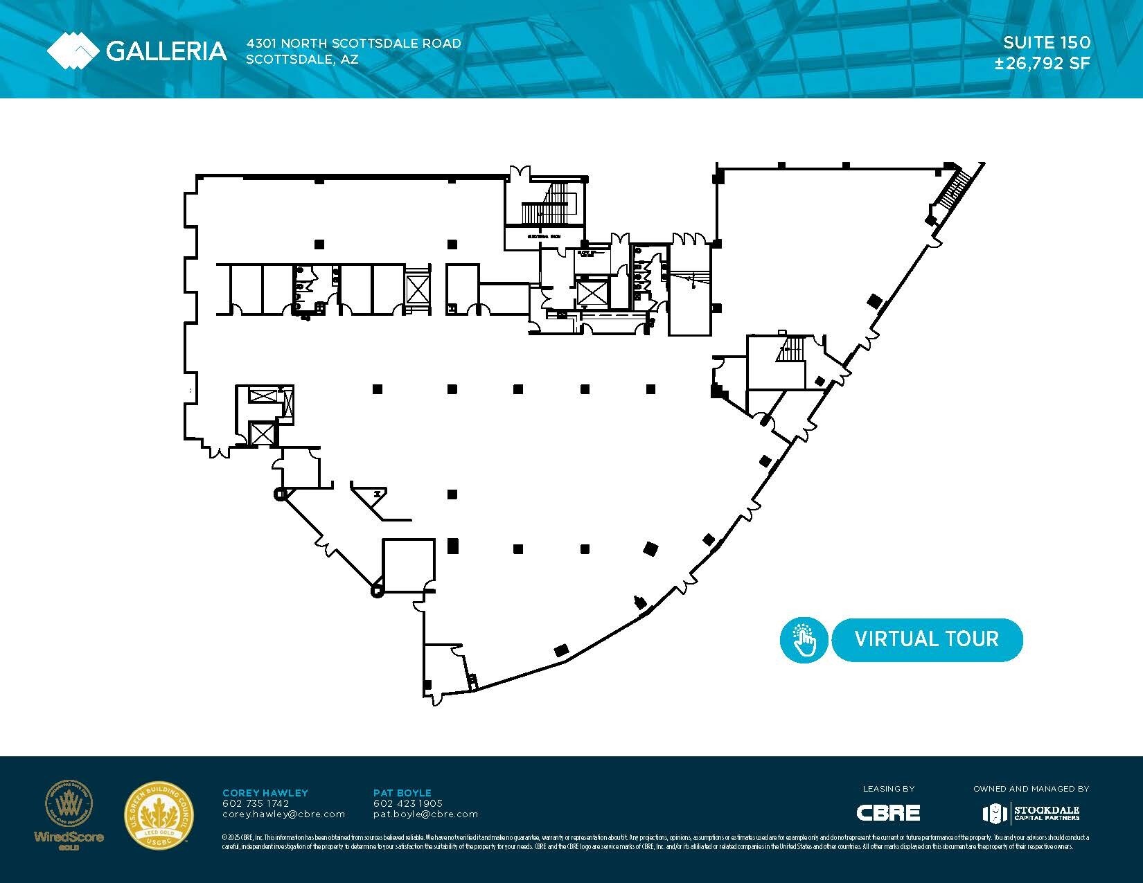 4301 N Scottsdale Rd, Scottsdale, AZ à louer Plan d’étage– Image 1 sur 1