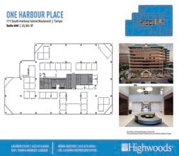 777 S Harbour Island Blvd, Tampa, FL à louer Plan d’étage– Image 2 sur 2