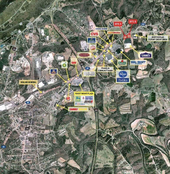 800 Old Franklin Tpke, Rocky Mount, VA à vendre - Aérien – Image 2 sur 2