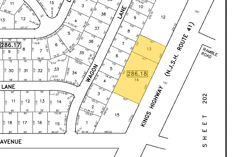 504 Kings Hwy, Cherry Hill, NJ à vendre - Plan cadastral – Image 2 sur 10