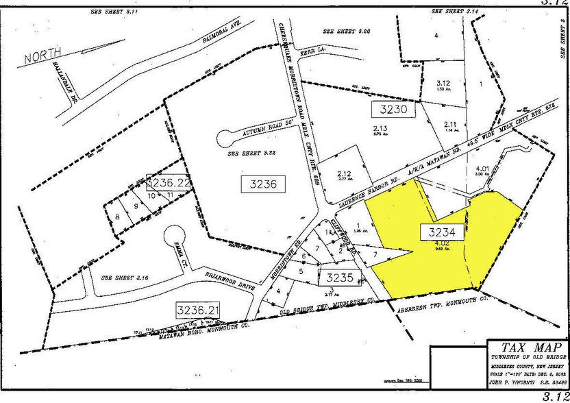 90 Matawan Rd, Matawan, NJ à louer - Plan cadastral – Image 3 sur 15