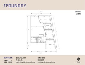 601 S Cedar St, Charlotte, NC à louer Plan d’étage– Image 1 sur 1