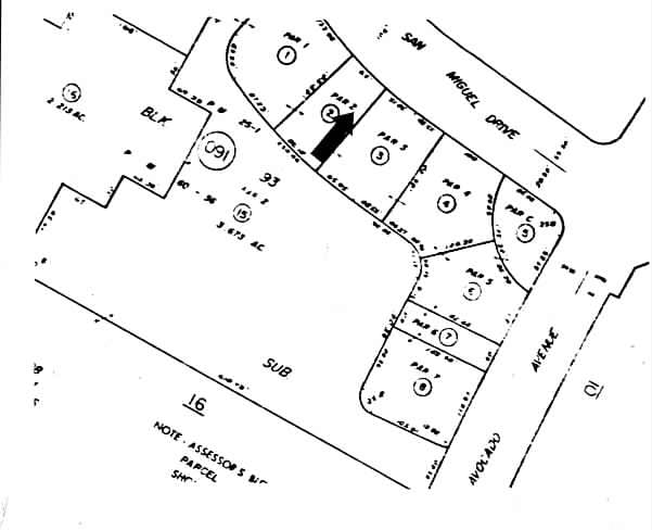 363 San Miguel Dr, Newport Beach, CA à louer - Plan cadastral – Image 3 sur 6