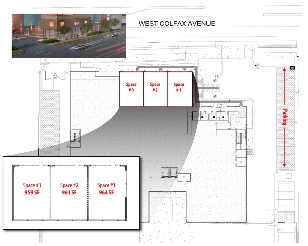 9720 W Colfax Ave, Lakewood, CO à louer Plan d’étage– Image 1 sur 1