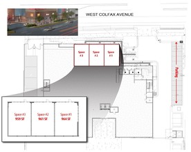 9720 W Colfax Ave, Lakewood, CO à louer Plan d’étage– Image 1 sur 1