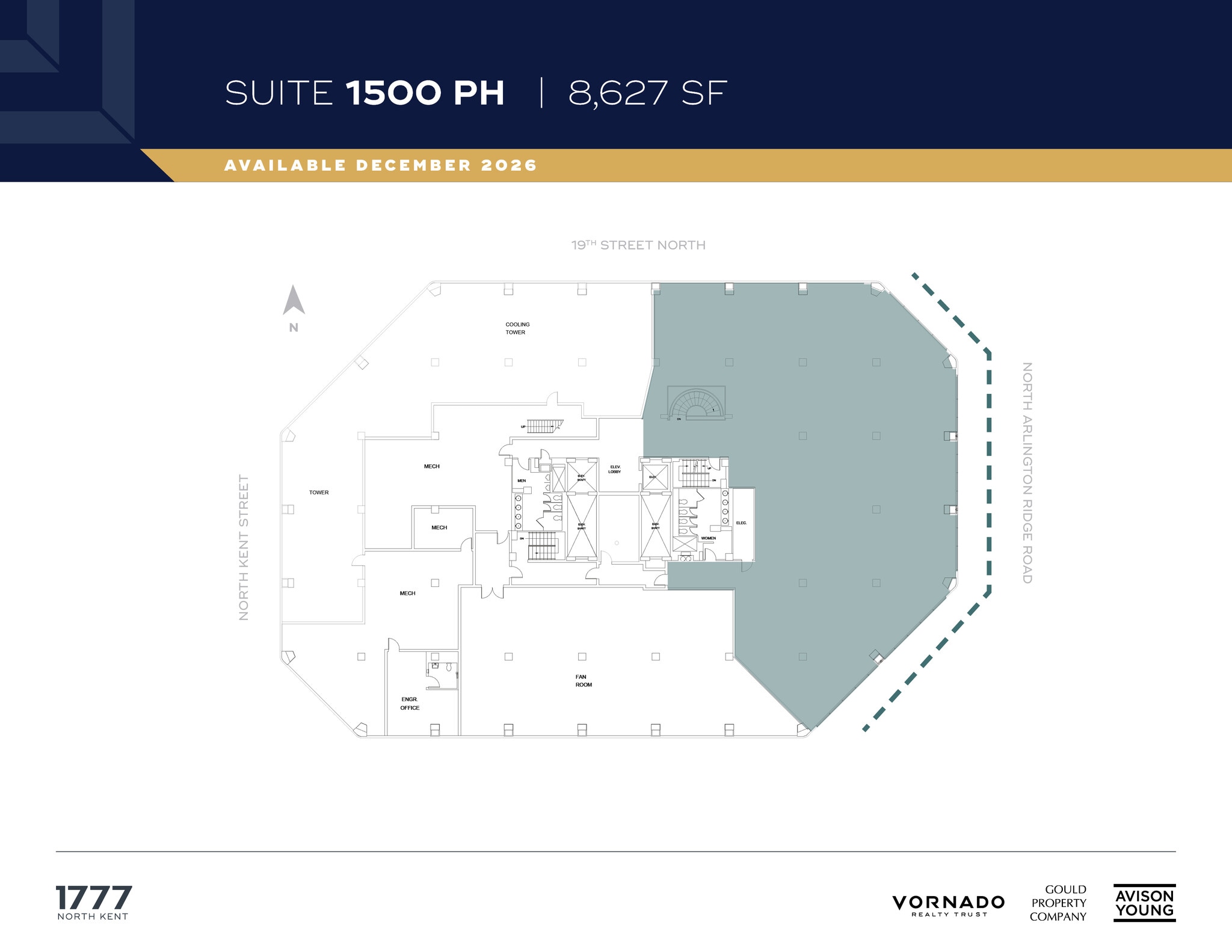 1777 N Kent St, Arlington, VA à louer Plan d’étage– Image 1 sur 1