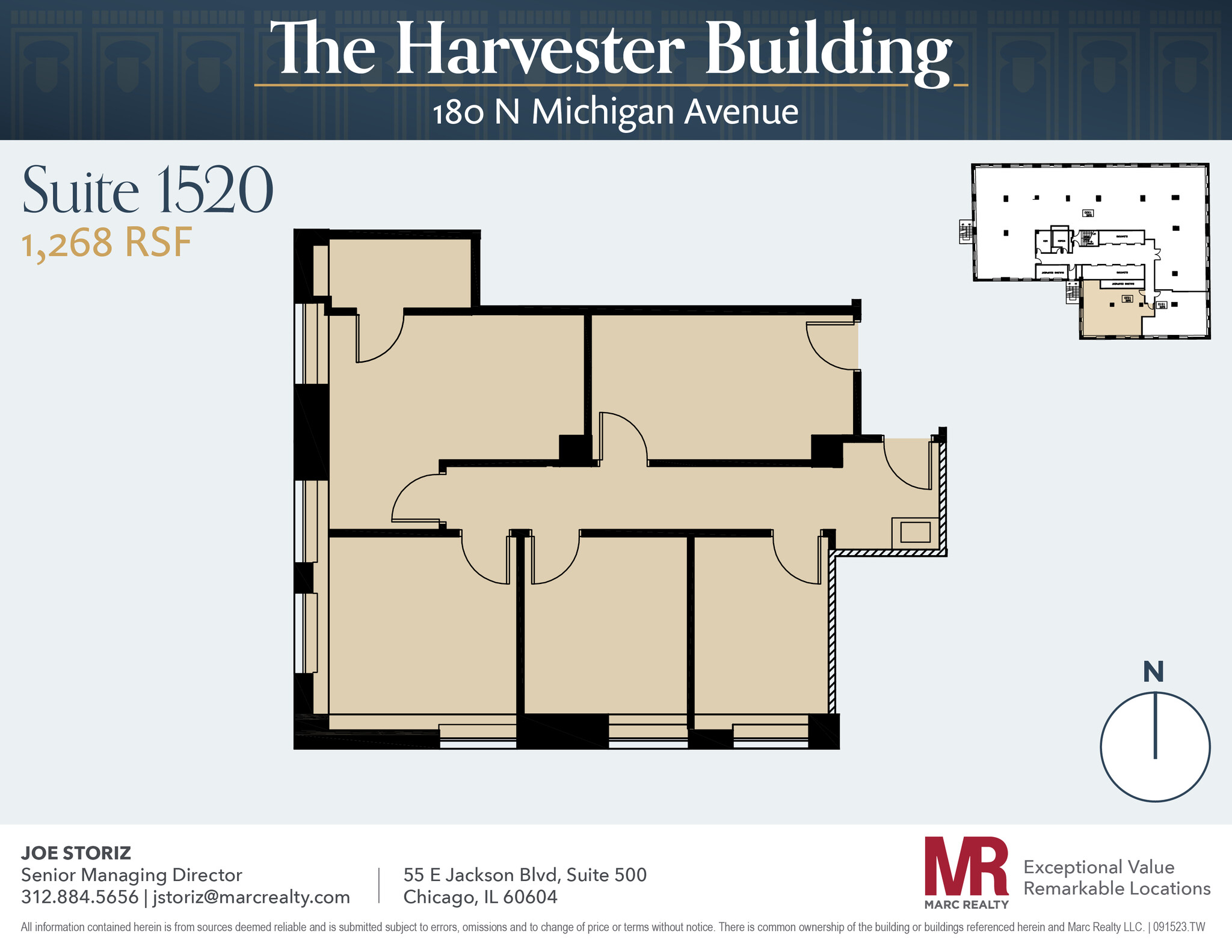 180 N Michigan Ave, Chicago, IL à louer Plan d’étage– Image 1 sur 8