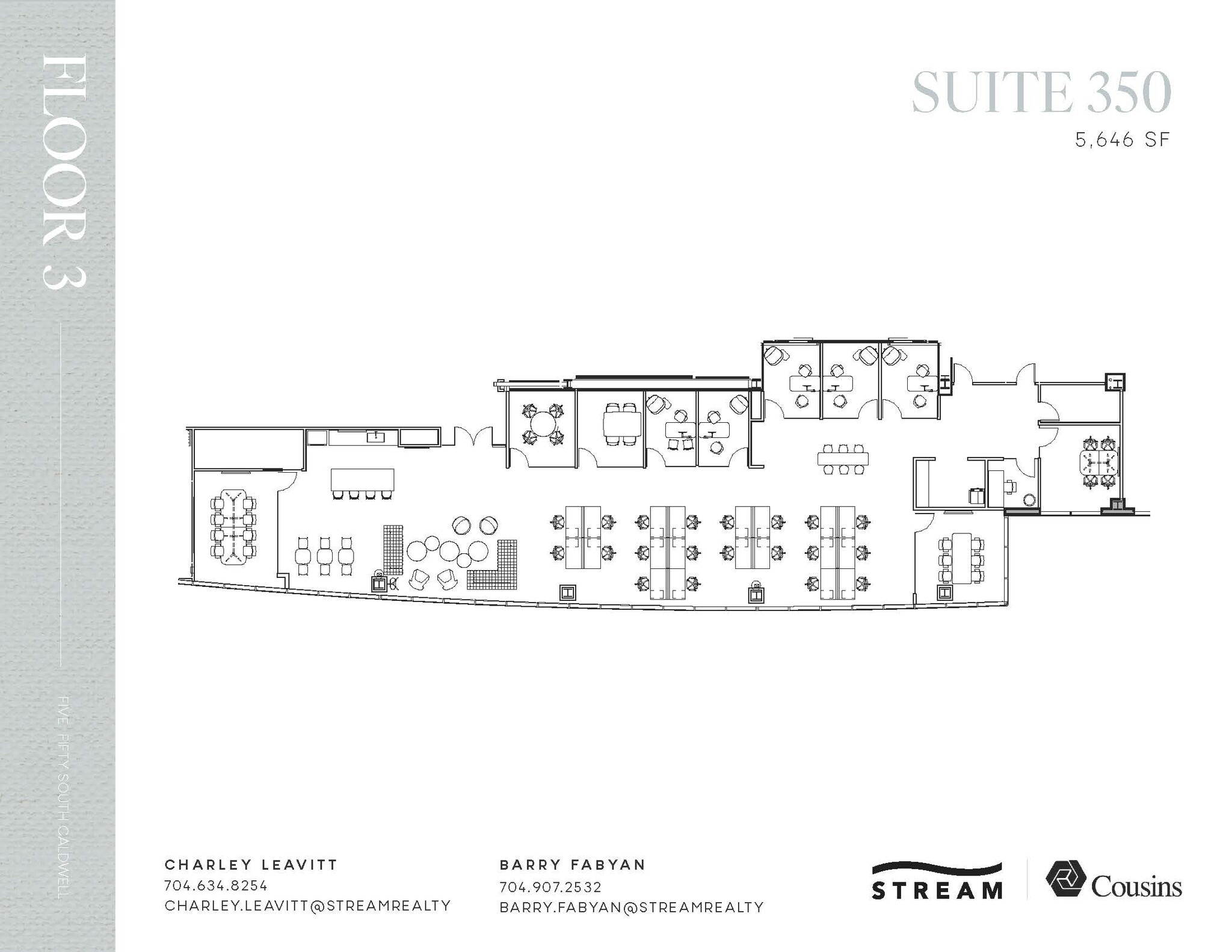 550 S Caldwell St, Charlotte, NC à louer Plan d’étage– Image 1 sur 1