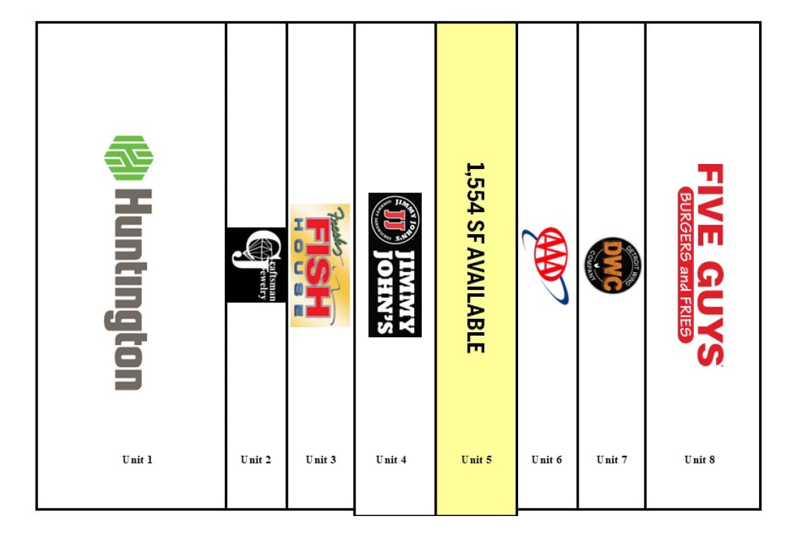 23195 Greenfield Rd, Southfield, MI à louer Plan d’étage– Image 1 sur 2