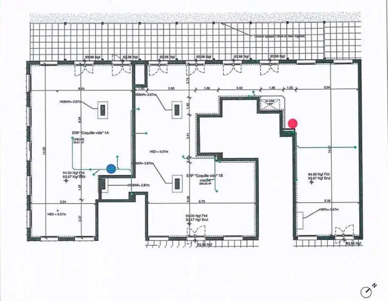 Local commercial dans Noisy-le-Grand à louer - Plan d’étage – Image 3 sur 3