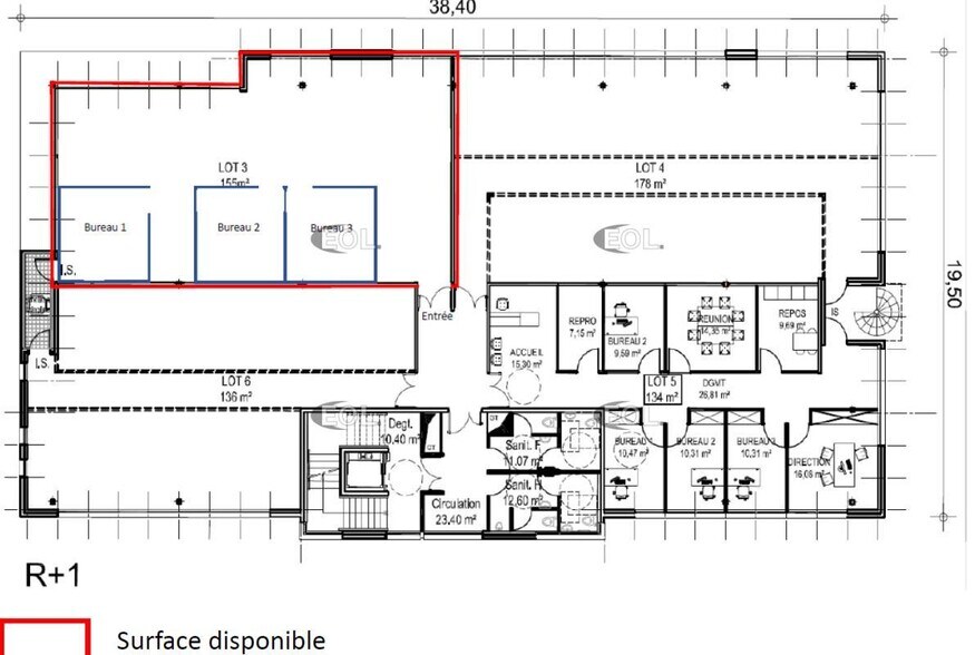 Bureau dans Les Arcs à louer - Plan d’étage – Image 2 sur 2