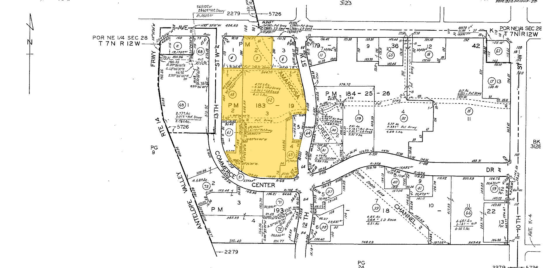 1220 Avenue K, Lancaster, CA à louer Plan cadastral– Image 1 sur 6