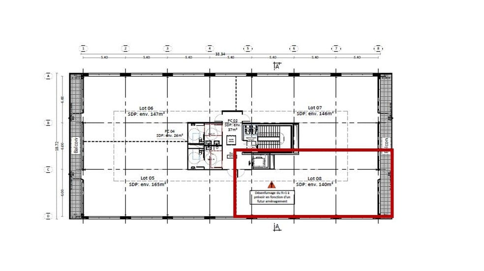 Bureau dans Norroy Le Veneur à vendre - Plan d’étage – Image 2 sur 3