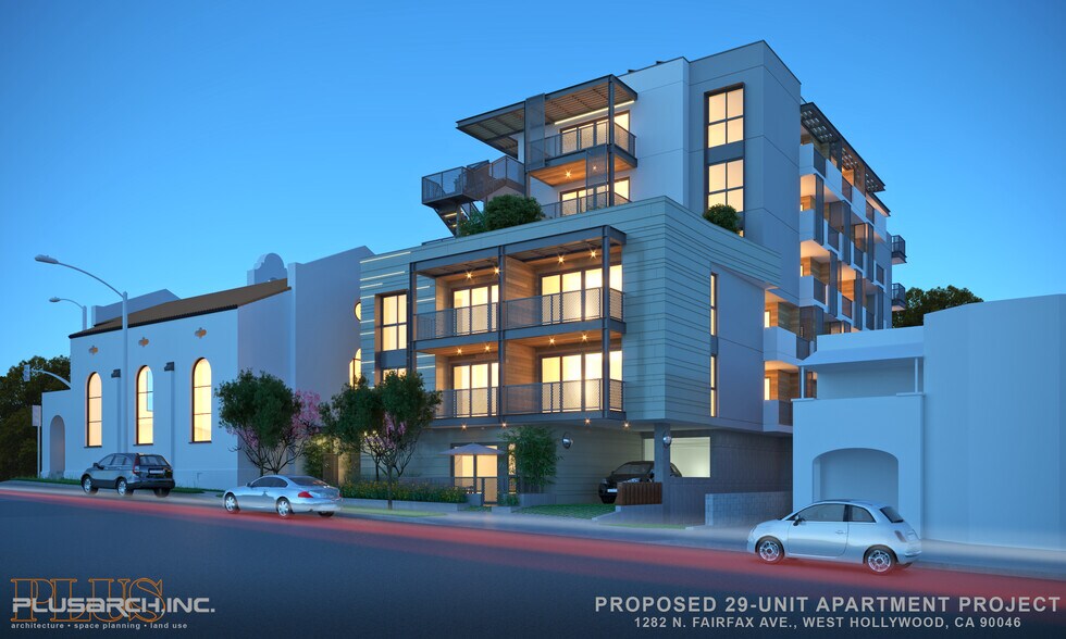 1282 N Fairfax Ave, West Hollywood, CA à vendre - Photo de l’immeuble – Image 2 sur 2