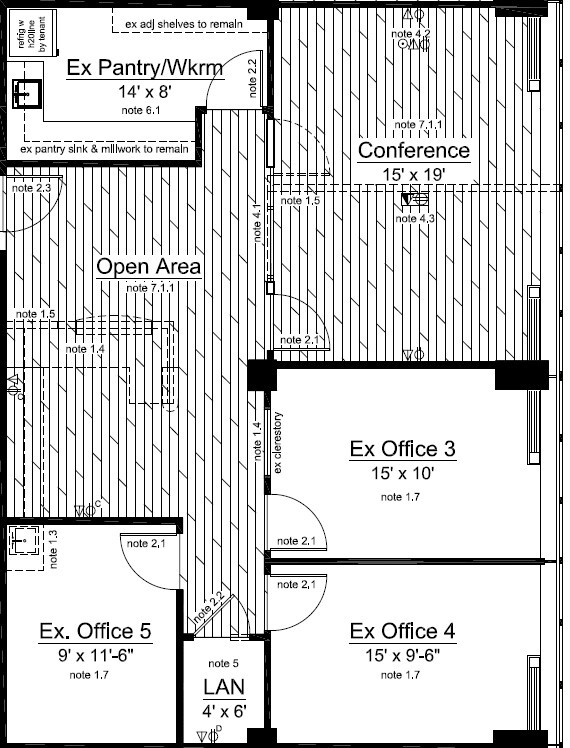 1701 K St NW, Washington, DC à louer Plan d’étage– Image 1 sur 1