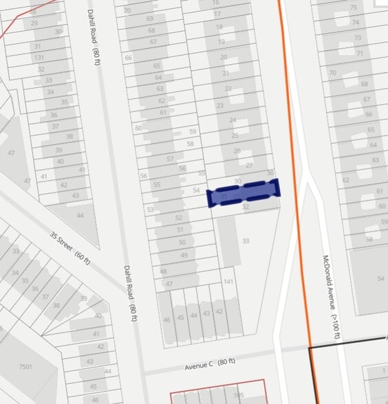544 McDonald Ave, Brooklyn, NY à vendre - Plan cadastral – Image 2 sur 2