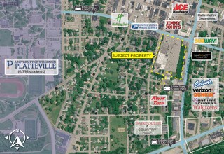 130-300 McGregor Plz, Platteville, WI - Vue aérienne vue de carte