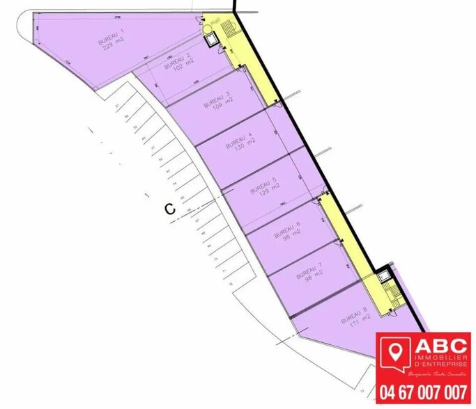 Bureau dans Cabestany à louer - Plan d’étage – Image 3 sur 4