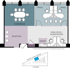 1730 Rhode Island Ave NW, Washington, DC à louer Plan d’étage– Image 1 sur 1
