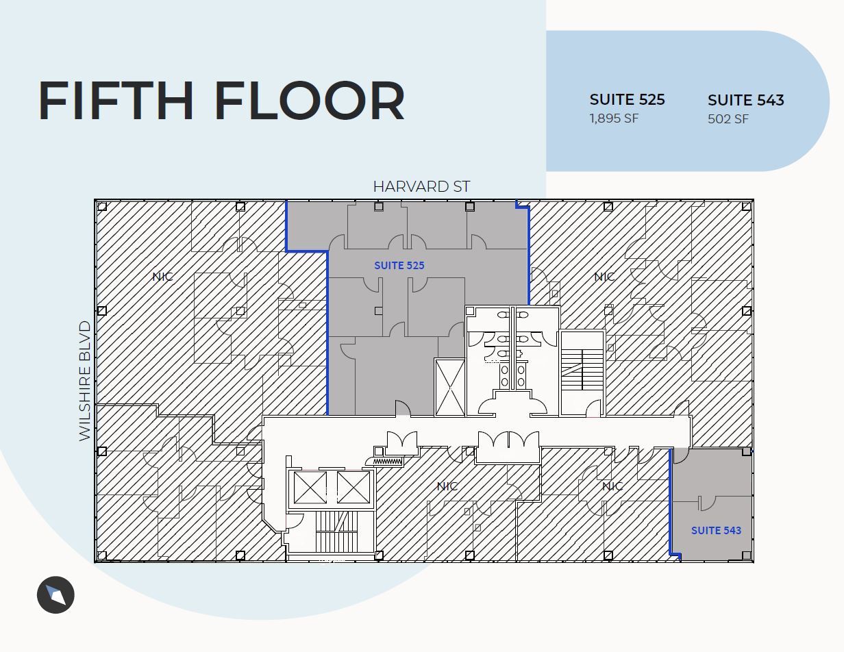 2730 Wilshire Blvd, Santa Monica, CA à louer Plan d’étage– Image 1 sur 1