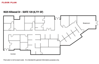 9525 Hillwood Dr, Las Vegas, NV à louer Plan d’étage– Image 1 sur 1