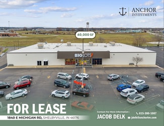 Plus de détails pour 1840 E Michigan Rd, Shelbyville, IN - Local commercial à louer