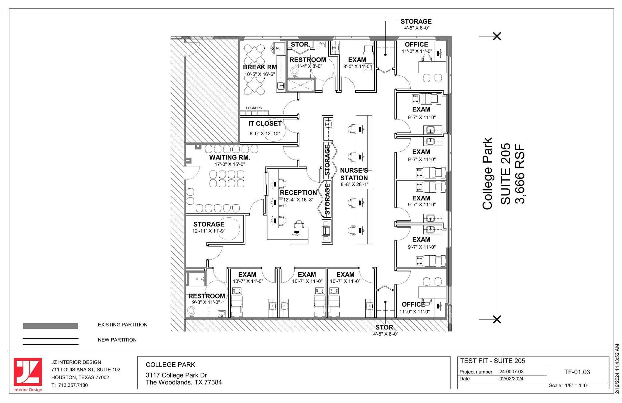 3117 College Park Dr, The Woodlands, TX à louer Plan d’étage– Image 1 sur 1