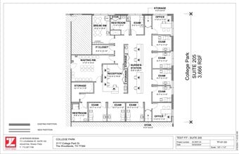 3117 College Park Dr, The Woodlands, TX à louer Plan d’étage– Image 1 sur 1