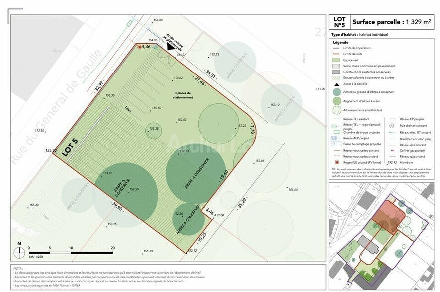 Terrain dans Oberhausbergen à vendre - Plan de site – Image 3 sur 5
