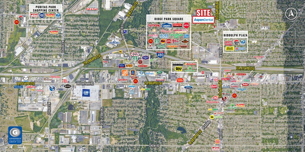 4630 N Ridge Rd, Brooklyn, OH à louer - Aérien – Image 3 sur 5