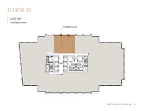 1700 7th Ave, Seattle, WA à louer Plan d’étage– Image 1 sur 1