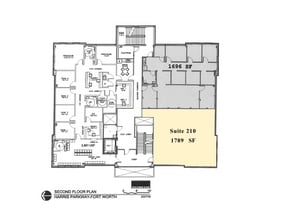 6900 Harris Pky, Fort Worth, TX à louer Plan d’étage– Image 2 sur 2