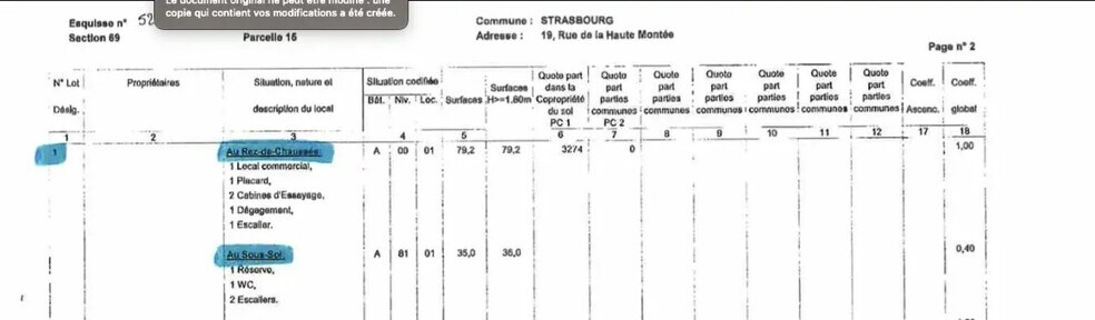 Local commercial dans Strasbourg à louer - Plan d’étage – Image 3 sur 3