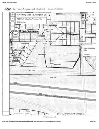 Plus de détails pour NWC of Interstate-20 & Kelly Elliott Rd – Terrain à vendre, Arlington, TX