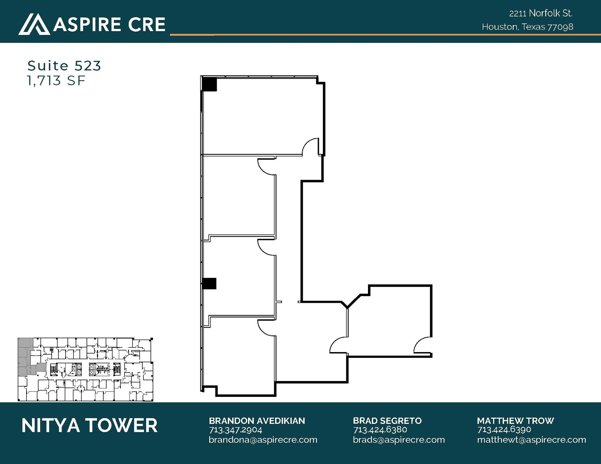 2211 Norfolk St, Houston, TX à louer Photo intérieure– Image 1 sur 1